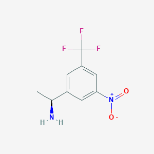 (S)-1-(3-Nitro-5-(trifluoromethyl)phenyl)ethan-1-amine