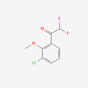 1-(3-Chloro-2-methoxyphenyl)-2,2-difluoroethan-1-one