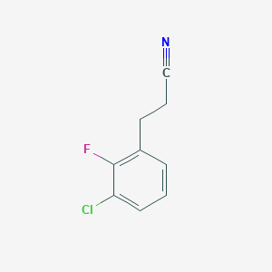 3-Chloro-2-fluorophenylpropanenitrile