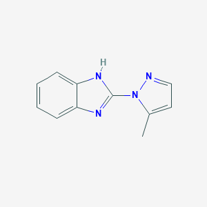 B136085 2-(5-methyl-1H-pyrazol-1-yl)-1H-benzo[d]imidazole CAS No. 149179-70-4