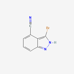 molecular formula C8H4BrN3 B1360852 3-Bromo-1H-indazole-4-carbonitrile CAS No. 1000341-36-5