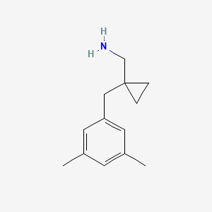 (1-(3,5-Dimethylbenzyl)cyclopropyl)methanamine