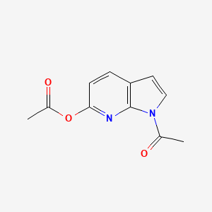 molecular formula C11H10N2O3 B1360856 1-Acetyl-1H-pyrrolo[2,3-b]pyridin-6-yl acetate CAS No. 55052-25-0