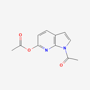 molecular formula C11H10N2O3 B1360856 1-乙酰-1H-吡咯并[2,3-b]吡啶-6-基乙酸酯 CAS No. 55052-25-0