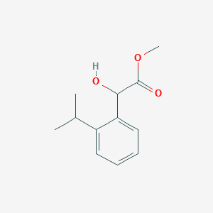 molecular formula C12H16O3 B13608563 Methyl 2-hydroxy-2-(2-isopropylphenyl)acetate 