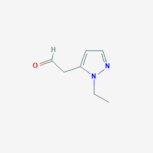 2-(1-Ethyl-1h-pyrazol-5-yl)acetaldehyde