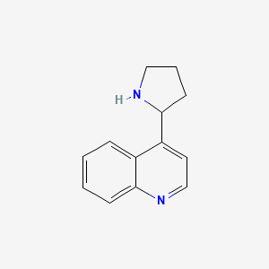 molecular formula C13H14N2 B13608613 4-(Pyrrolidin-2-yl)quinoline CAS No. 108831-50-1