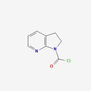 1H,2H,3H-pyrrolo[2,3-b]pyridine-1-carbonyl chloride