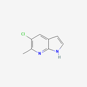molecular formula C8H7ClN2 B1360866 5-氯-6-甲基-1H-吡咯并[2,3-b]吡啶 CAS No. 1000340-18-0