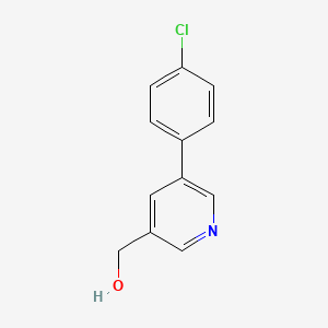 molecular formula C12H10ClNO B1360875 (5-(4-氯苯基)吡啶-3-基)甲醇 CAS No. 887974-02-9