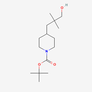 Tert-butyl 4-(3-hydroxy-2,2-dimethylpropyl)piperidine-1-carboxylate