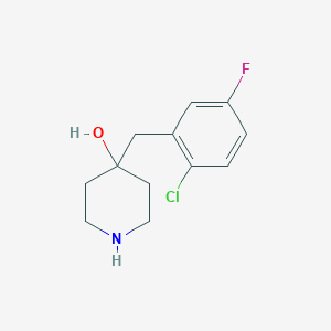 4-(2-Chloro-5-fluorobenzyl)piperidin-4-ol