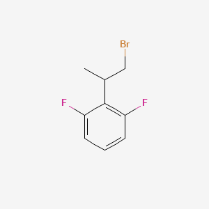 molecular formula C9H9BrF2 B13608885 2-(1-Bromopropan-2-yl)-1,3-difluorobenzene 