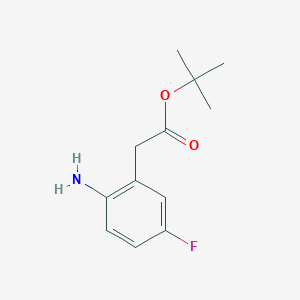 Tert-butyl2-(2-amino-5-fluorophenyl)acetate