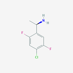 (R)-1-(4-Chloro-2,5-difluorophenyl)ethan-1-amine