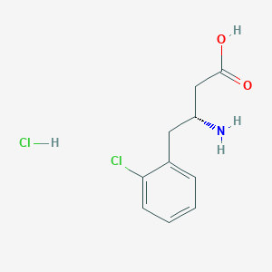 molecular formula C10H13Cl2NO2 B1360894 (R)-3-氨基-4-(2-氯苯基)丁酸盐酸盐 CAS No. 268734-28-7