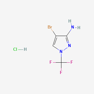 4-bromo-1-(trifluoromethyl)-1H-pyrazol-3-aminehydrochloride