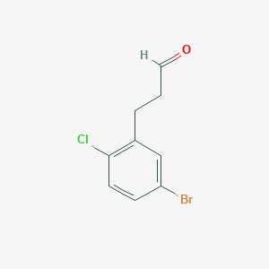 Benzenepropanal, 5-bromo-2-chloro-