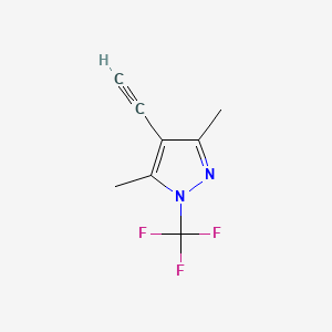 4-ethynyl-3,5-dimethyl-1-(trifluoromethyl)-1H-pyrazole