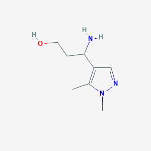 3-Amino-3-(1,5-dimethyl-1h-pyrazol-4-yl)propan-1-ol