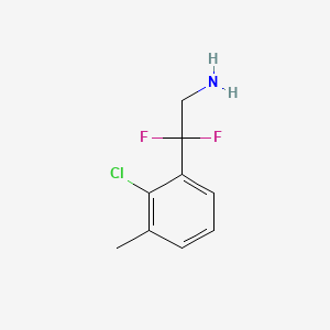 2-(2-Chloro-3-methylphenyl)-2,2-difluoroethan-1-amine