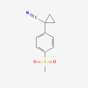 1-(4-Methanesulfonylphenyl)cyclopropane-1-carbonitrile