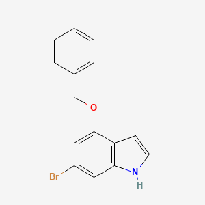 molecular formula C15H12BrNO B1360910 4-(Benzyloxy)-6-bromo-1H-indole CAS No. 1070503-92-2