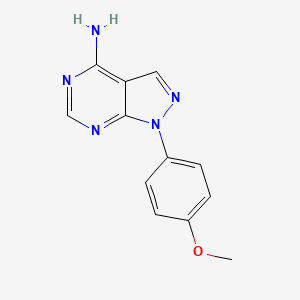 molecular formula C12H11N5O B1360913 1-(4-Methoxyphenyl)-1h-pyrazolo[3,4-d]pyrimidin-4-amine 