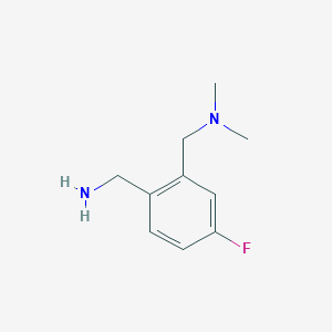 {2-[(Dimethylamino)methyl]-4-fluorophenyl}methanamine