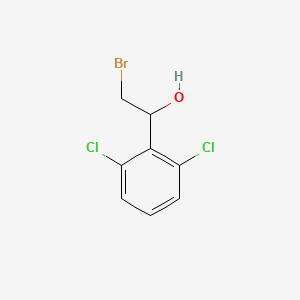 molecular formula C8H7BrCl2O B13609200 2-Bromo-1-(2,6-dichlorophenyl)ethanol 