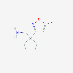 (1-(5-Methylisoxazol-3-yl)cyclopentyl)methanamine