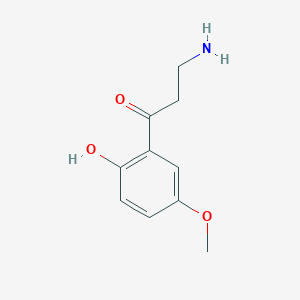 molecular formula C10H13NO3 B13609235 3-Amino-1-(2-hydroxy-5-methoxyphenyl)-1-propanone 