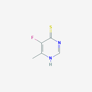 molecular formula C5H5FN2S B13609293 5-Fluoro-6-methylpyrimidine-4-thiol 