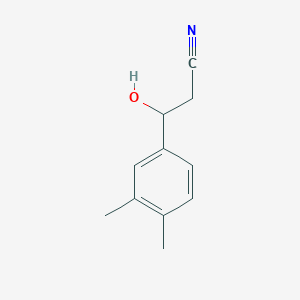 3-(3,4-Dimethylphenyl)-3-hydroxypropanenitrile