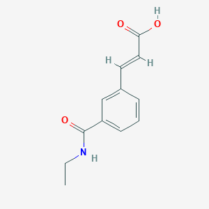 3-(3-(Ethylcarbamoyl)phenyl)acrylic acid