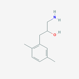 molecular formula C11H17NO B13609343 1-Amino-3-(2,5-dimethylphenyl)propan-2-ol 