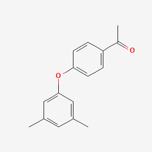 molecular formula C16H16O2 B1360940 1-(4-(3,5-Dimethylphenoxy)phenyl)ethanone CAS No. 834885-04-0