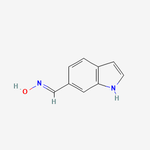 molecular formula C9H8N2O B1360942 1H-indole-6-carbaldehyde oxime CAS No. 1018038-62-4