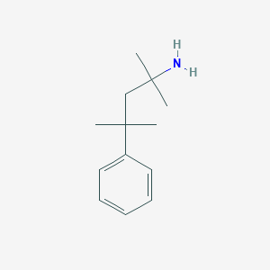 molecular formula C13H21N B13609436 2,4-Dimethyl-4-phenylpentan-2-amine 