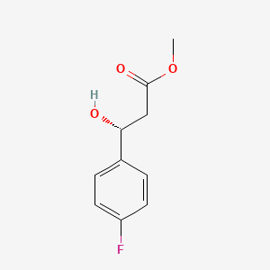 molecular formula C10H11FO3 B13609445 Methyl (r)-3-(4-fluorophenyl)-3-hydroxypropanoate 