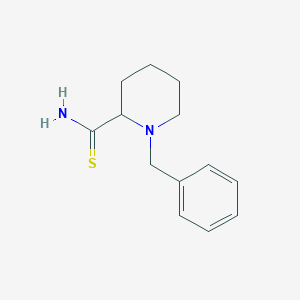 molecular formula C13H18N2S B13609457 1-Benzylpiperidine-2-carbothioamide 