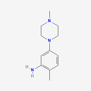 molecular formula C12H19N3 B1360947 2-甲基-5-(4-甲基哌嗪-1-基)苯胺 CAS No. 1007211-93-9