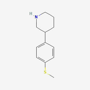 3-(4-(Methylthio)phenyl)piperidine