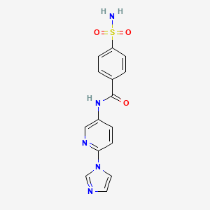 N-[6-(1H-imidazol-1-yl)pyridin-3-yl]-4-sulfamoylbenzamide