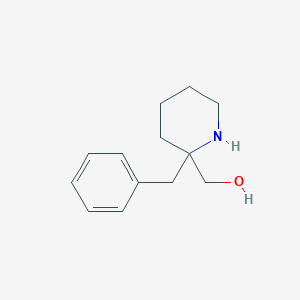 molecular formula C13H19NO B13609510 (2-Benzylpiperidin-2-yl)methanol 