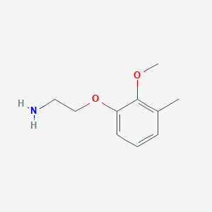 molecular formula C10H15NO2 B13609522 2-(2-Methoxy-3-methylphenoxy)ethan-1-amine 