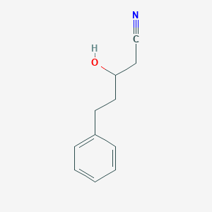 3-Hydroxy-5-phenylpentanenitrile