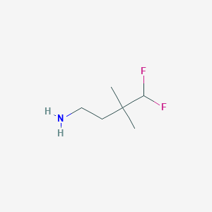 4,4-Difluoro-3,3-dimethylbutan-1-amine