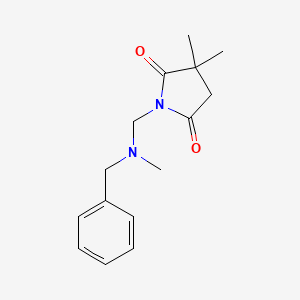 1-{[Benzyl(methyl)amino]methyl}-3,3-dimethylpyrrolidine-2,5-dione