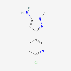 3-(6-chloropyridin-3-yl)-1-methyl-1H-pyrazol-5-amine